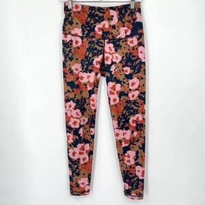 Prana Kimble 7/8 Leggings Small Nordic Pink Wildflower Floral Print